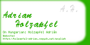 adrian holzapfel business card